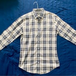 Men’s Nordstrom Trim Fit Button Down Plaid Size 15.5 or 34/ 35